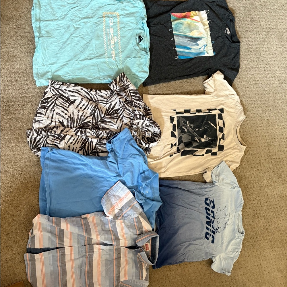 Boys assorted Kids Short Sleeve Tees and Pants bundle
